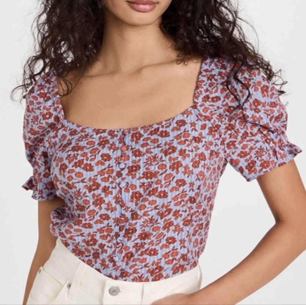 NWT Madewell Floral Top